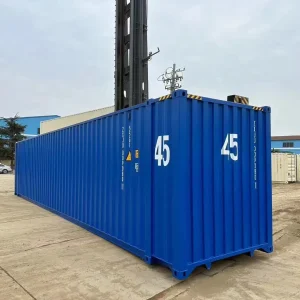 Home 45‑ft high cube shipping container – bold blue finish