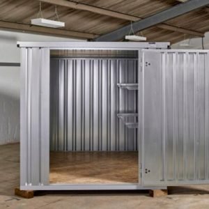 Home 3m x 2.1m flat pack storage container – galvanised