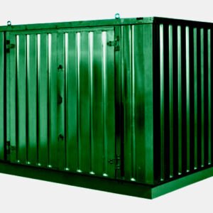 4m x 2.1m powder coated flat packed store