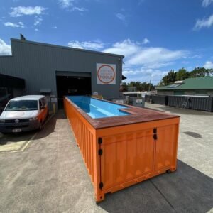 40 ft container pool (orange)
