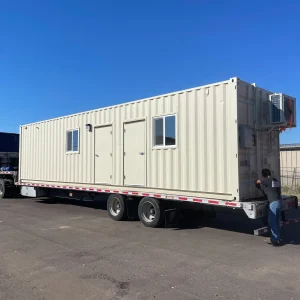 Home 40ft shipping container office with ada restroom