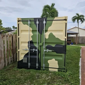 Home 20ft camouflage storage container – wind & water tight